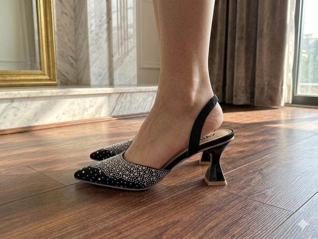 Black Dazzle heel